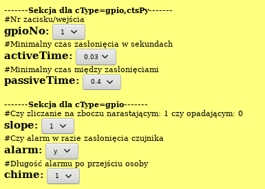 Kofiguracja cType
